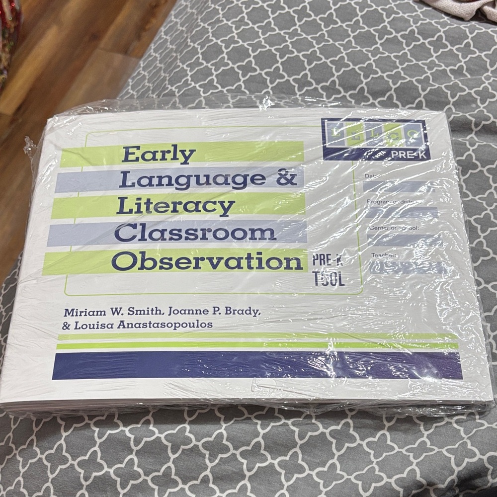 Early Language & Literacy Classroom Observation Book